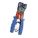 RATCHET CRIMPER, FOR RJ-11/RJ-12/RJ-45, CAT5E/CAT6, 13 IN OVERALL L