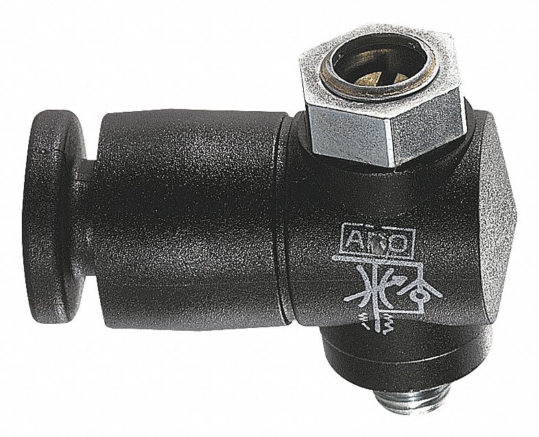 CYLINDER PORT FLOW CONTROL ,ELBOW,1/8