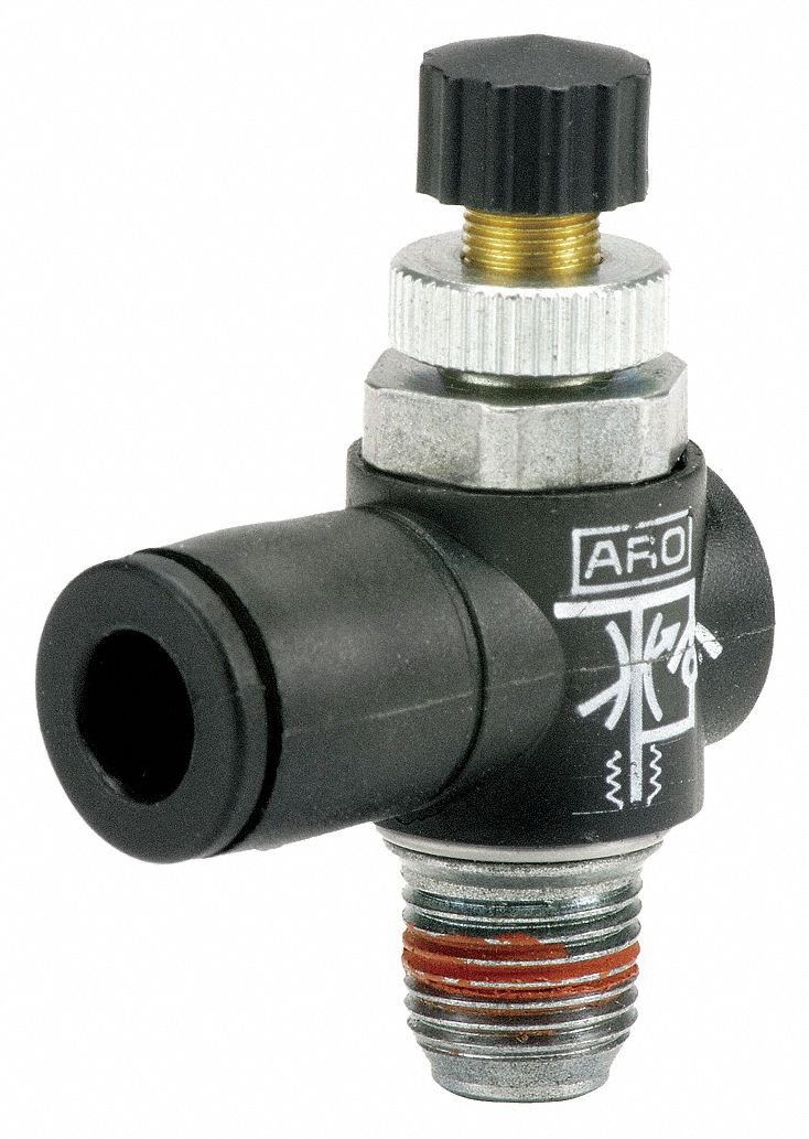 CYLINDER PORT FLOW CONTROL ,ELBOW,3/8
