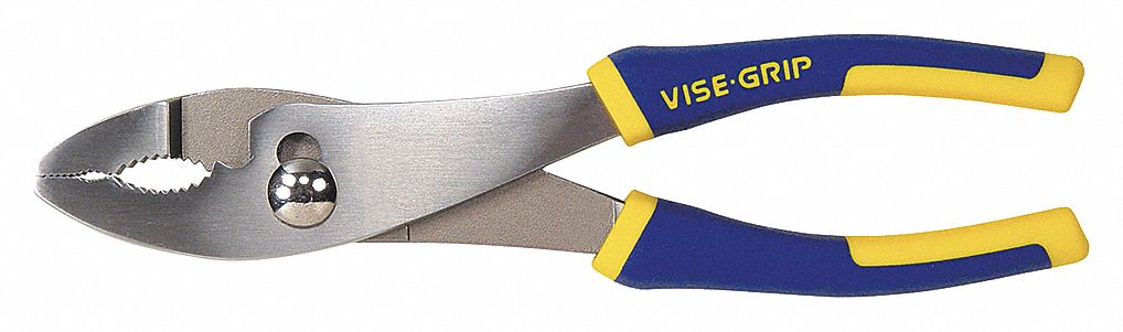 SLIP JOINT PLIERS, BLACK OXIDE, NICKEL CHROME FINISH, 8 IN L