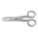 ELECTRICIANS SCISSORS, AMBIDEXTROUS, 5 1/4 IN OVERALL L, SERRATED, STAINLESS STEEL