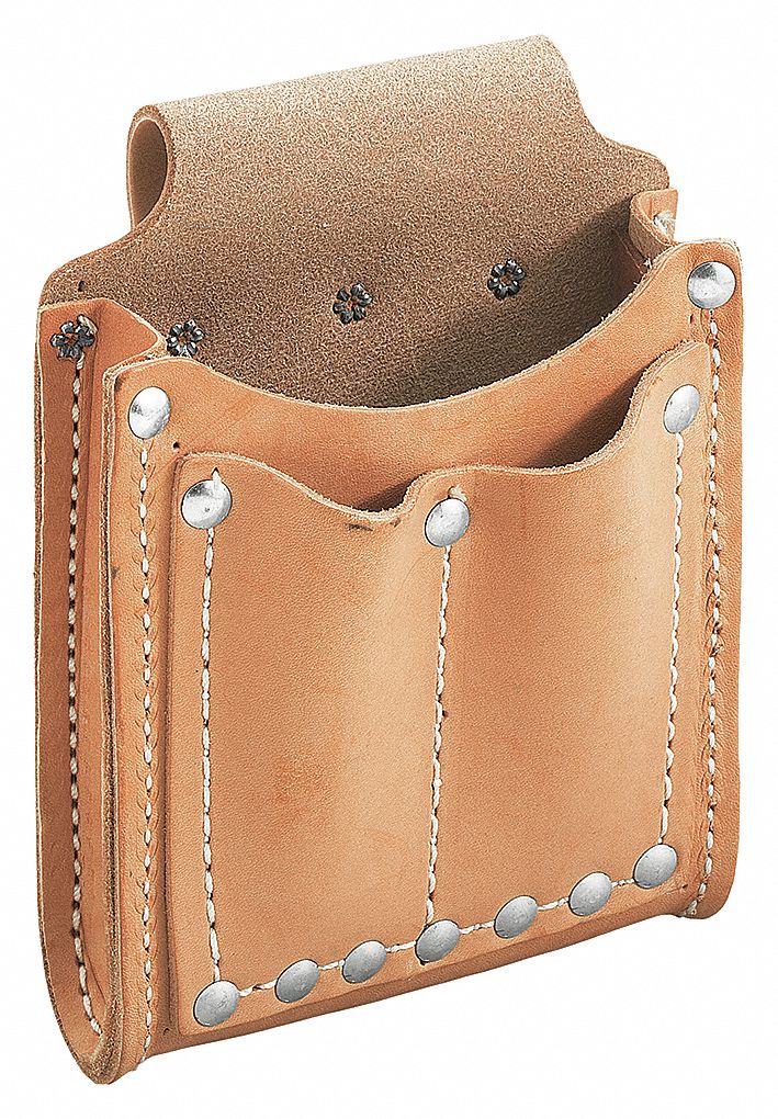 POUCH TOOL LTHR 3 PKT TUNNEL LOOP