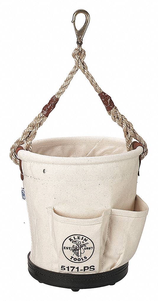 BUCKET CANVAS #4 W/4 OUTSIDE POCKET