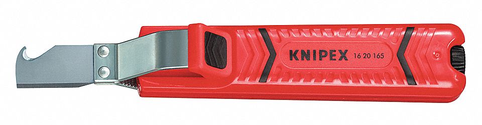 CABLE STRIPPER, 6½ IN OVERALL L, HOOKED BLADE, STAINLESS STEEL, 6 TO 8 IN, 16 20 165 SB