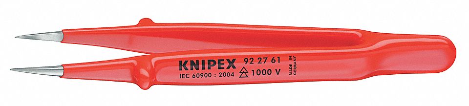 PRECISION TWEEZERS, STAINLESS STEEL, STRAIGHT TIP