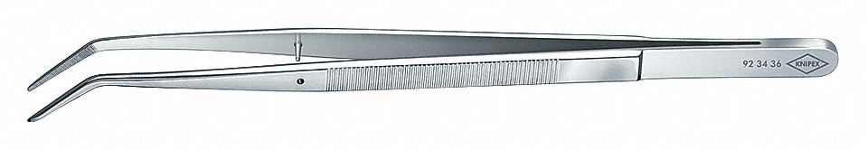 PRECISION TWEEZERS, STAINLESS STEEL, POINT, BENT TIP