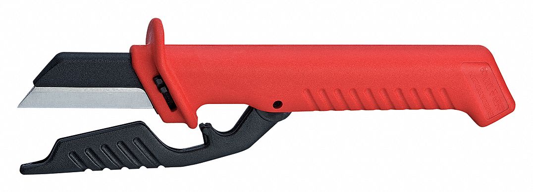 SKINNING KNIFE, 7½ IN OVERALL L, INSULATED, 2 IN BLADE L, STRAIGHT BLADE, STEEL, 6 TO 8 IN