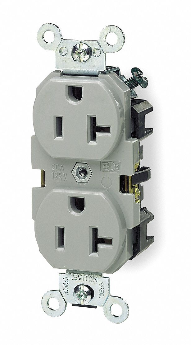 Leviton Receptacle 20a 125v Nema 5 20r Straight Blade