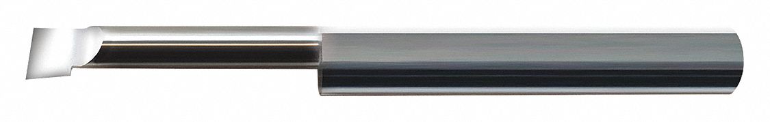 BORING BAR, BORING, ¼ IN SHANK DIA, BRIGHT/UNCOATED, 0.0750 IN CENTRE TO CUTTING TIP