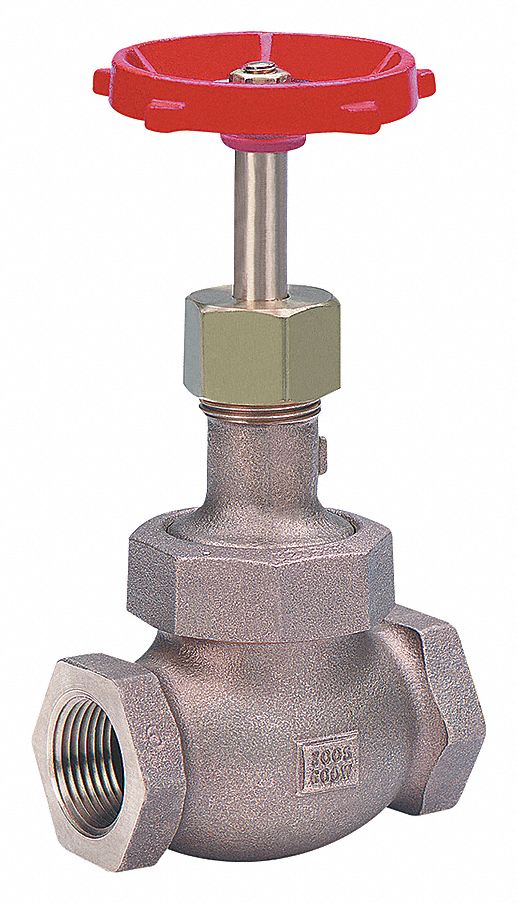 GLOBE VALVE, ¼ IN, BRONZE, FNPT THREAD, 600 PSI, 300 SWP