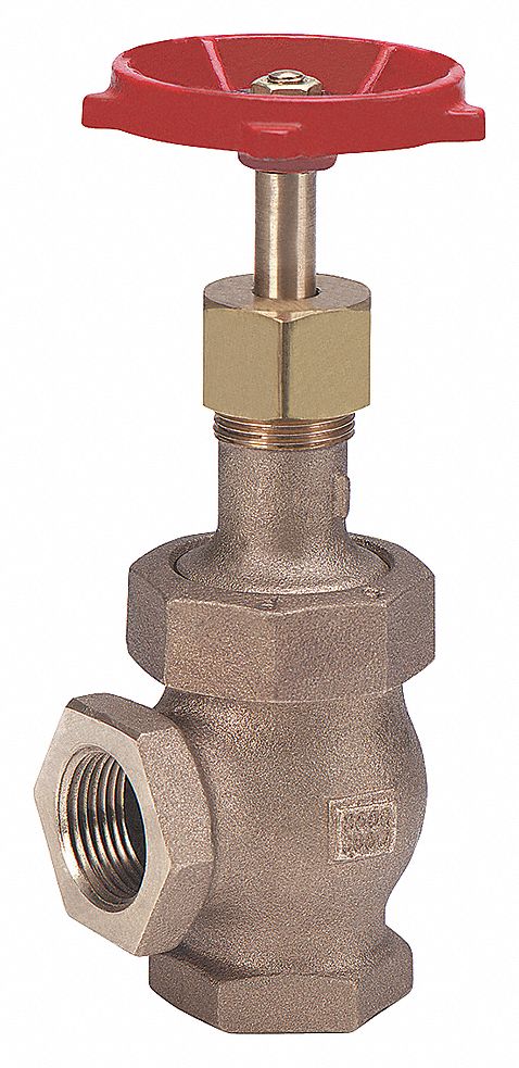 GLOBE VALVE, 1½ IN, BRONZE, FNPT THREAD, 600 PSI