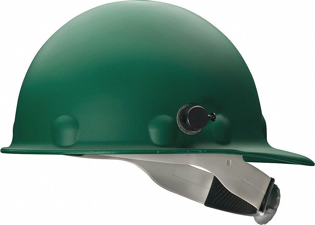 CASQUE DE SÉCURITÉ, CSA, TYPE 1, CLASSE C/G, FIBRE DE VERRE, CLIQUET QUICK-LOK 8 PTS, REBORD, VERT