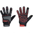 MECHANICS GLOVES, S (7), SYNTHETIC LEATHER WITH PVC GRIP, COTTON