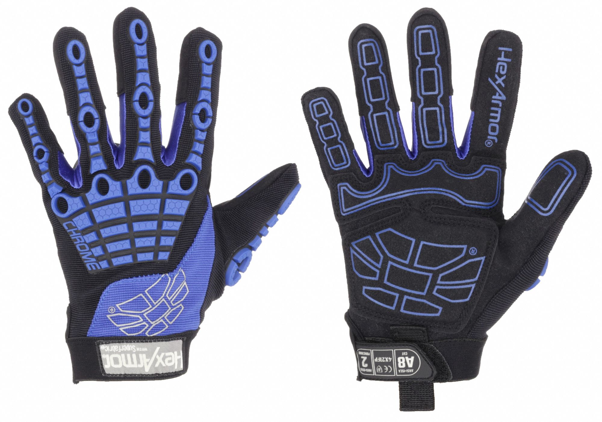 MECHANICS GLOVES, 2XL (11), SYNTHETIC LEATHER WITH PVC GRIP, PALM SIDE