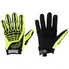 MECHANICS GLOVES, M (8), SYNTHETIC LEATHER WITH PVC GRIP, TPR