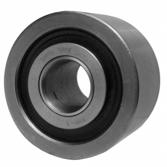 SMITH BEARING Yoke Roller 8 in Roller Dia, Flat, Alloy Steel, 4 1/4 in
