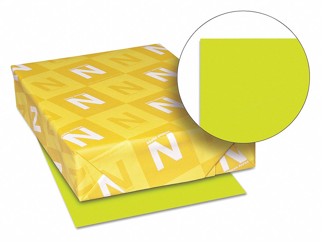 Multipurpose Paper: 24 lb, 8-1/2 x 11 in, Letter, Terra Green™, Matte, 500 PK