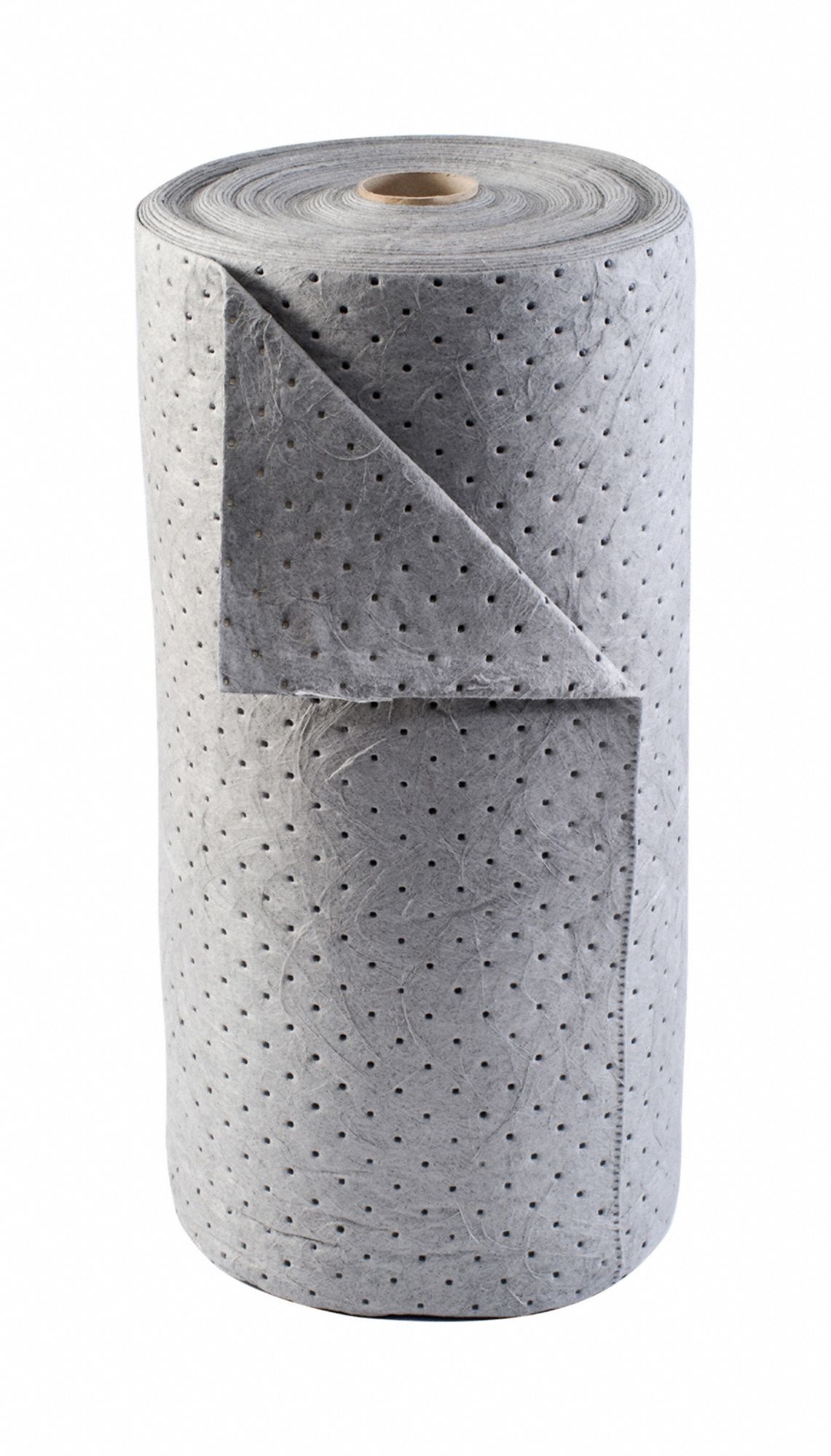 ABSORBENT ROLL, 38 GALLON CAPACITY, 30 X 30 IN PERFORATED SIZE, BALE, UNIVERSAL, GREY