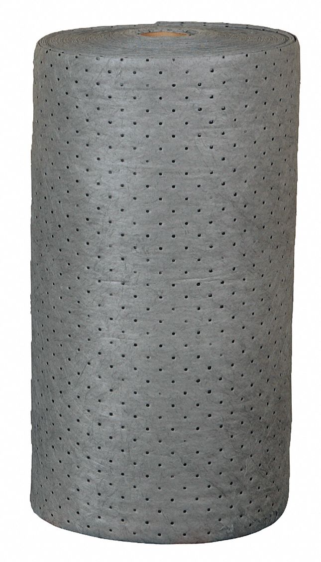 ABSORBENT ROLL, 48 GALLON CAPACITY, BALE, UNIVERSAL, GREY