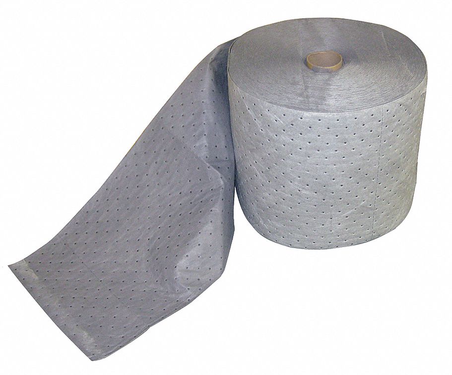 ROULEAU ABSORBANT, 300PI X 15PO, GRIS
