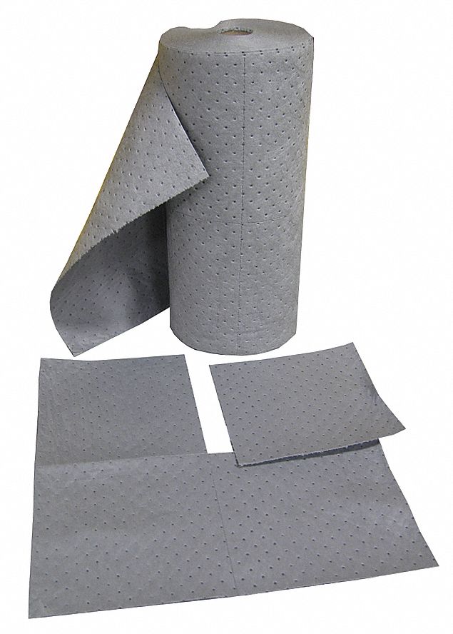 ROULEAU ABSORBANT, 150PI X 30PO, GRIS