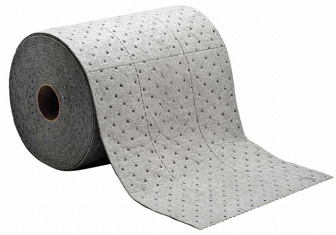 BRADY SPC ABSORBENTS Sorbent Roll, Fluids Absorbed Universal, Size 15