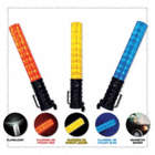LED SAFETY/TRAFFIC BATON, 90-HOUR MAX RUN TIME (STEADY), 3-STAGE, RED W/CLEAR TIP