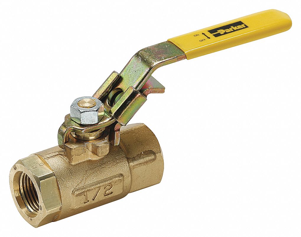 MANUAL TWO-WAY BALL VALVE: 1 IN, BRASS, STRAIGHT, FNPT X FNPT, FULL PORT BALL PORT