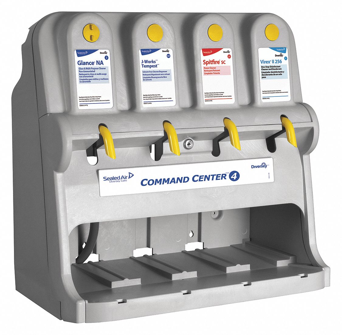 DIVERSEY, Wall Mount Dispenser, 4 Chemicals Dispensed, Dilution Control