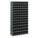 PIGEONHOLE BIN UNIT, 34 IN X 12 IN X 66 IN, 104 COMPARTMENTS, GREY, STEEL, POWDER COATED