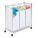ROLLING LAUNDRY SORTER, 3-COMPARTME