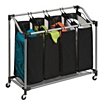4-Compartment Sorting Laundry Carts image