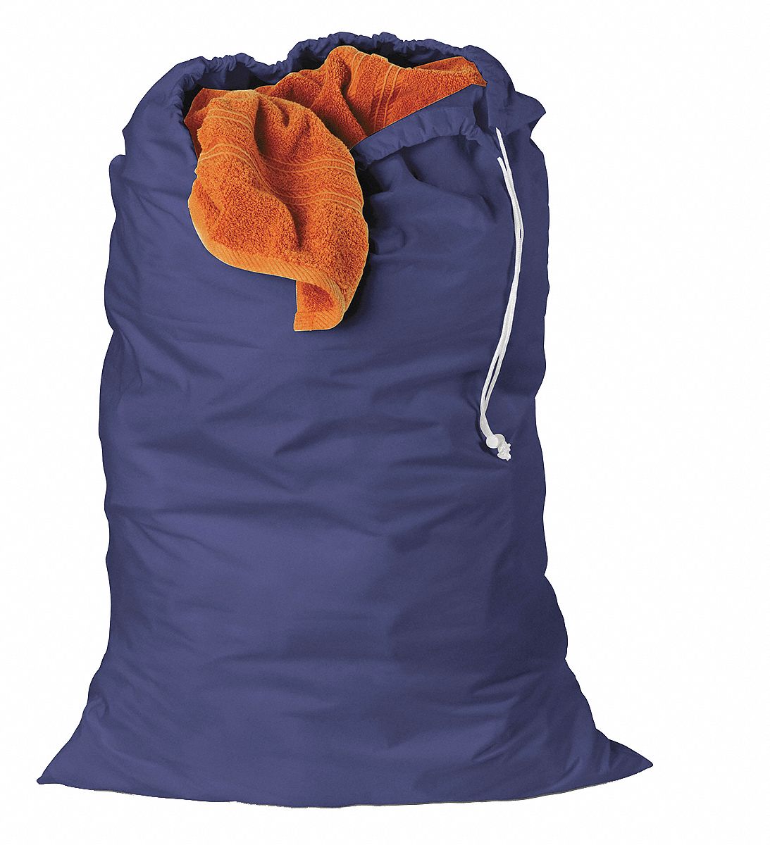 HONEYCANDO Cotton, Drawstring Laundry Bag, 36 in L X 24 in W, Blue