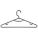 RECYCLED HANGER,BLACK,PK15