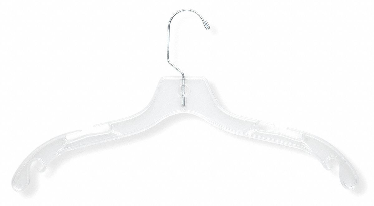 HONEYCANDO, Plastic, 4, Dress Hanger 15V375HNG01189 Grainger