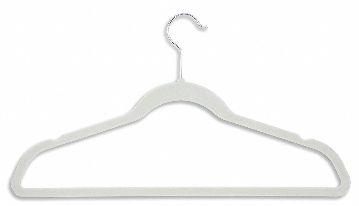 SUIT HANGER,WHITE,PK 20