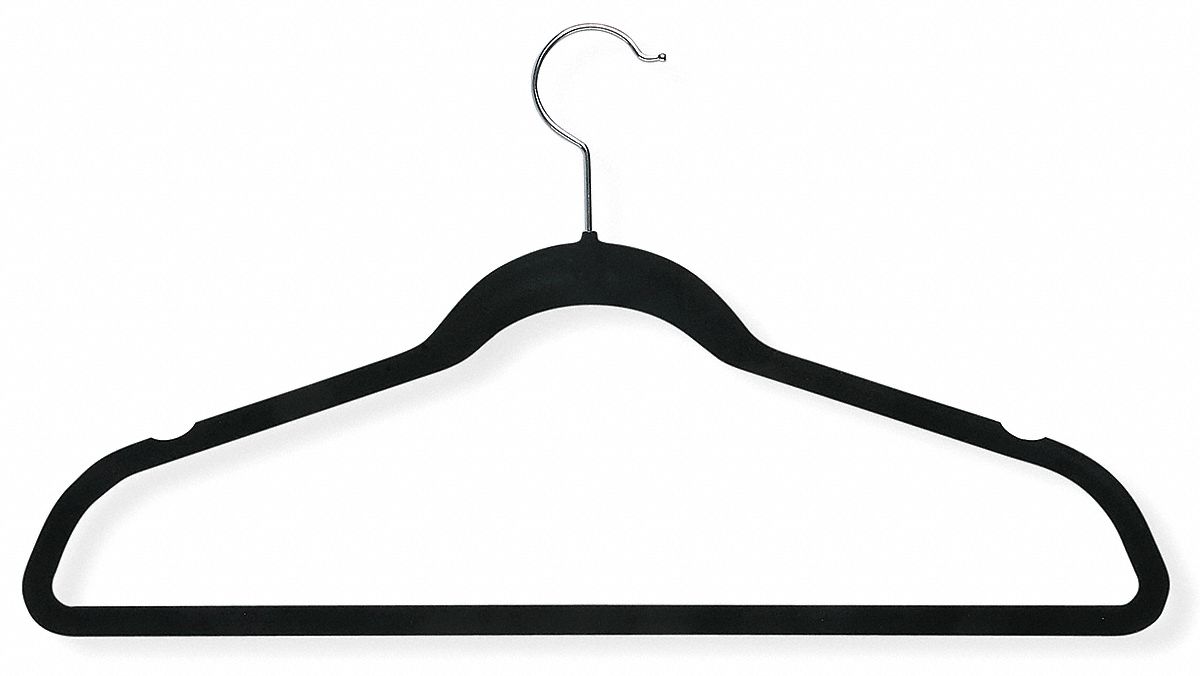 SUIT HANGER,BLACK,PK 50