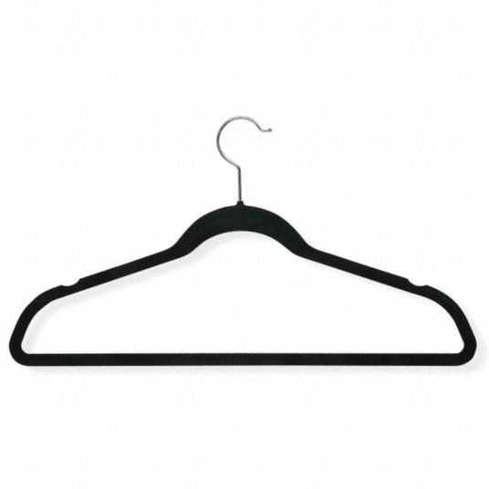 HONEY-CAN-DO Metal Hook, Plastic Body Suit Hanger with Black Finish ...