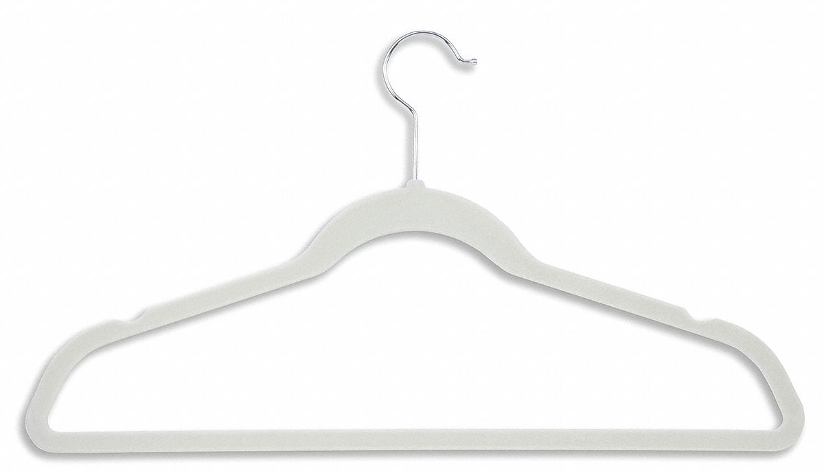 SUIT HANGER,WHITE,PK 50