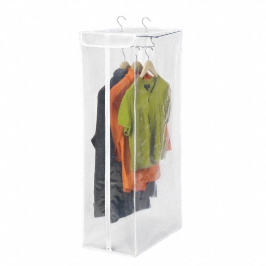 HONEYCANDO Garment Bag Zipper, Plastic, 42 in Overall Lg, 12 in