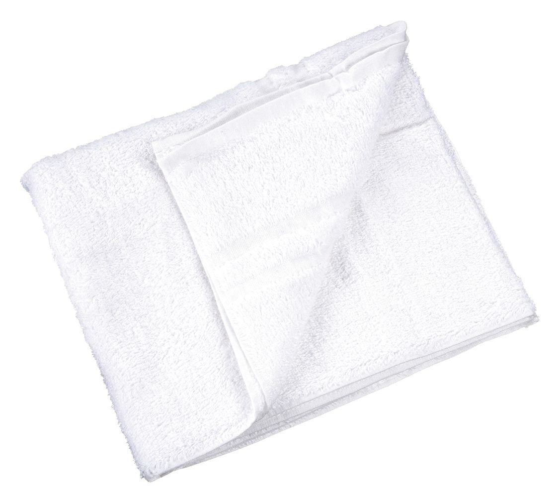 Bath Towel: White, 54 in Overall Lg, 24 in Overall Wd, 12-1/2 lb/dozen, Ring Spun Material
