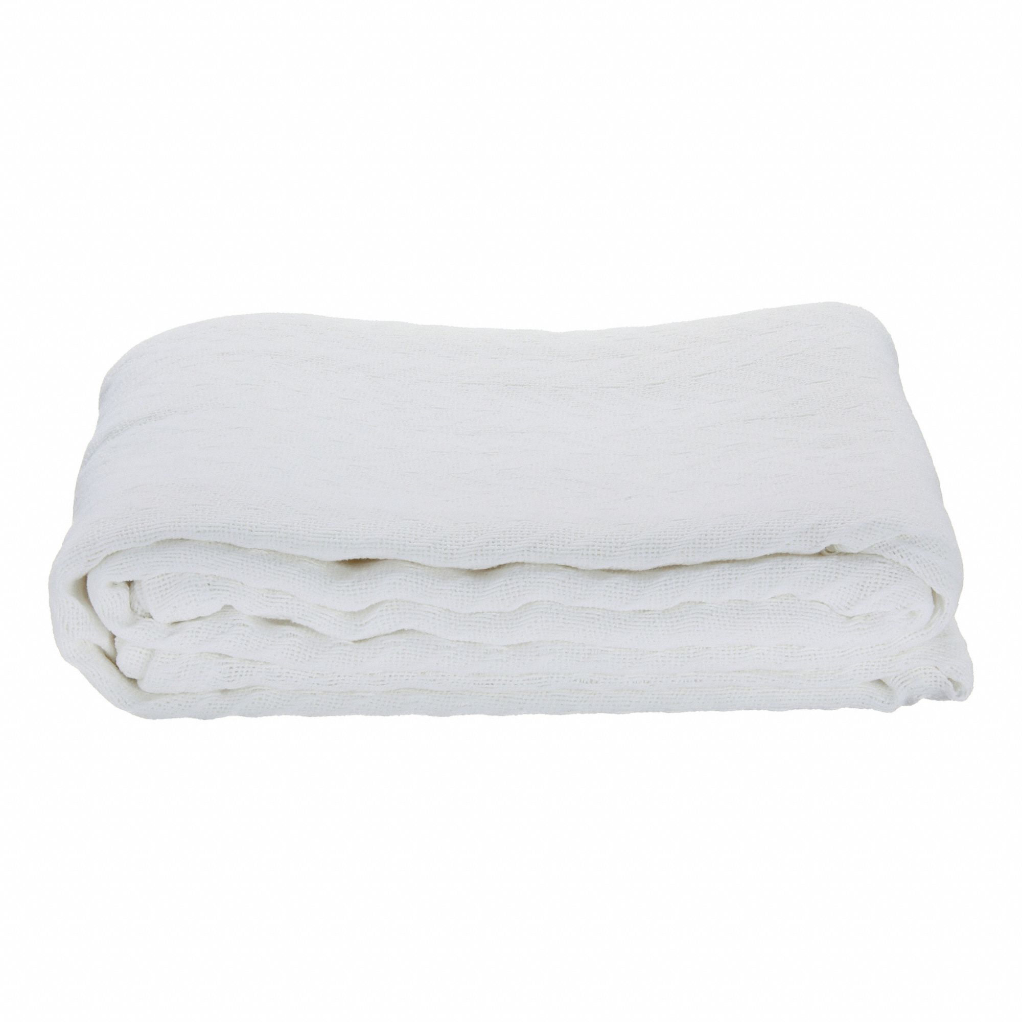 Blanket: Twin Fits Mattress Size, White, Chevron Weave, 100% Cotton Fabric Material