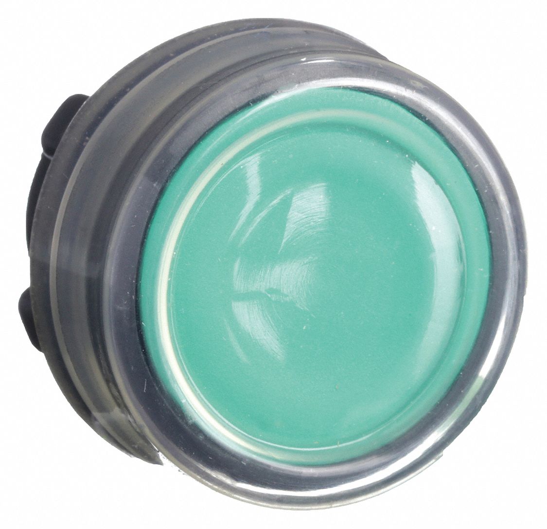SCHNEIDER ELECTRIC Push Button Operator, Plastic, Momentary Push, Green