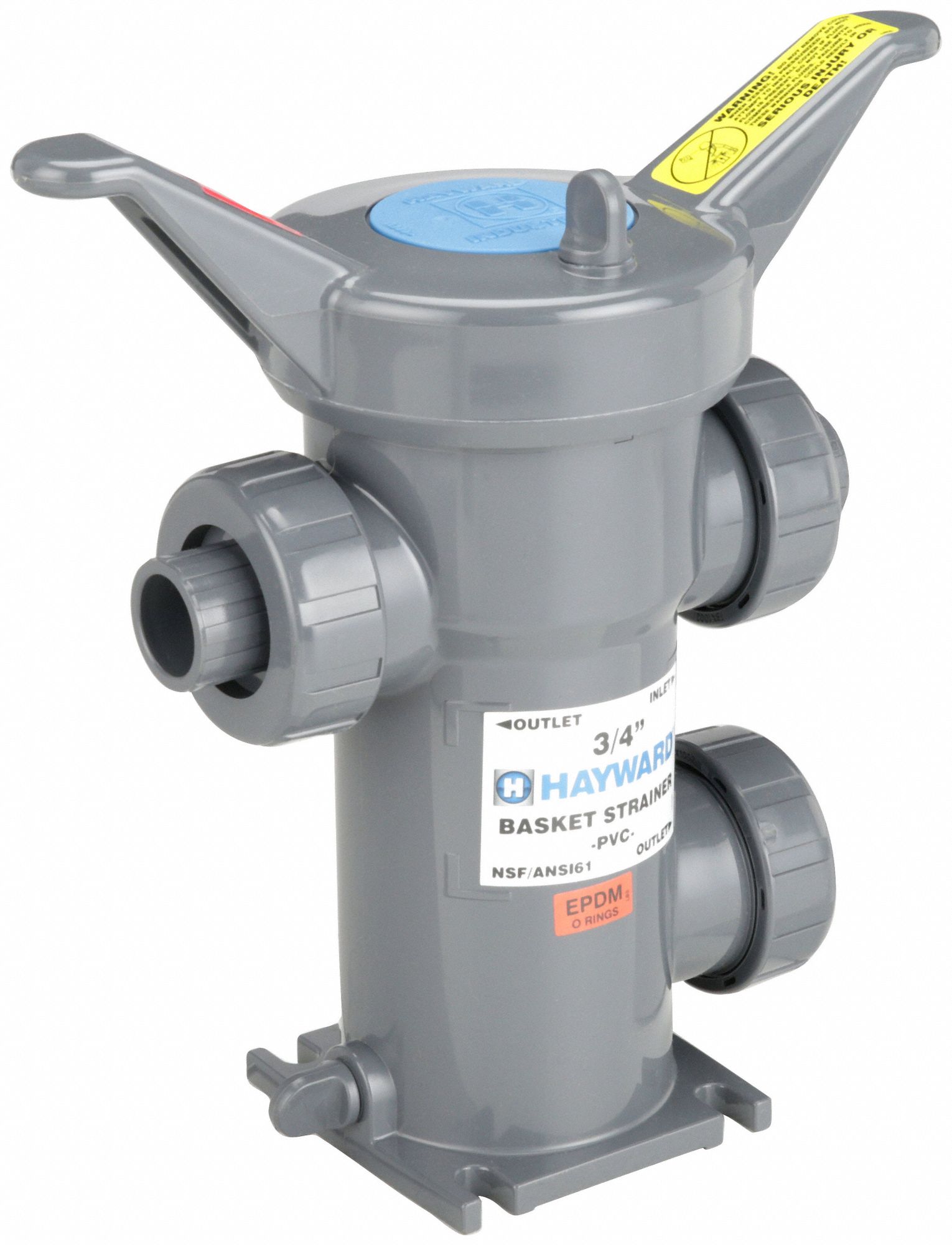 HAYWARD Basket Strainer PVC, Single, Socket, Threaded, 1 in, 0.0312 in