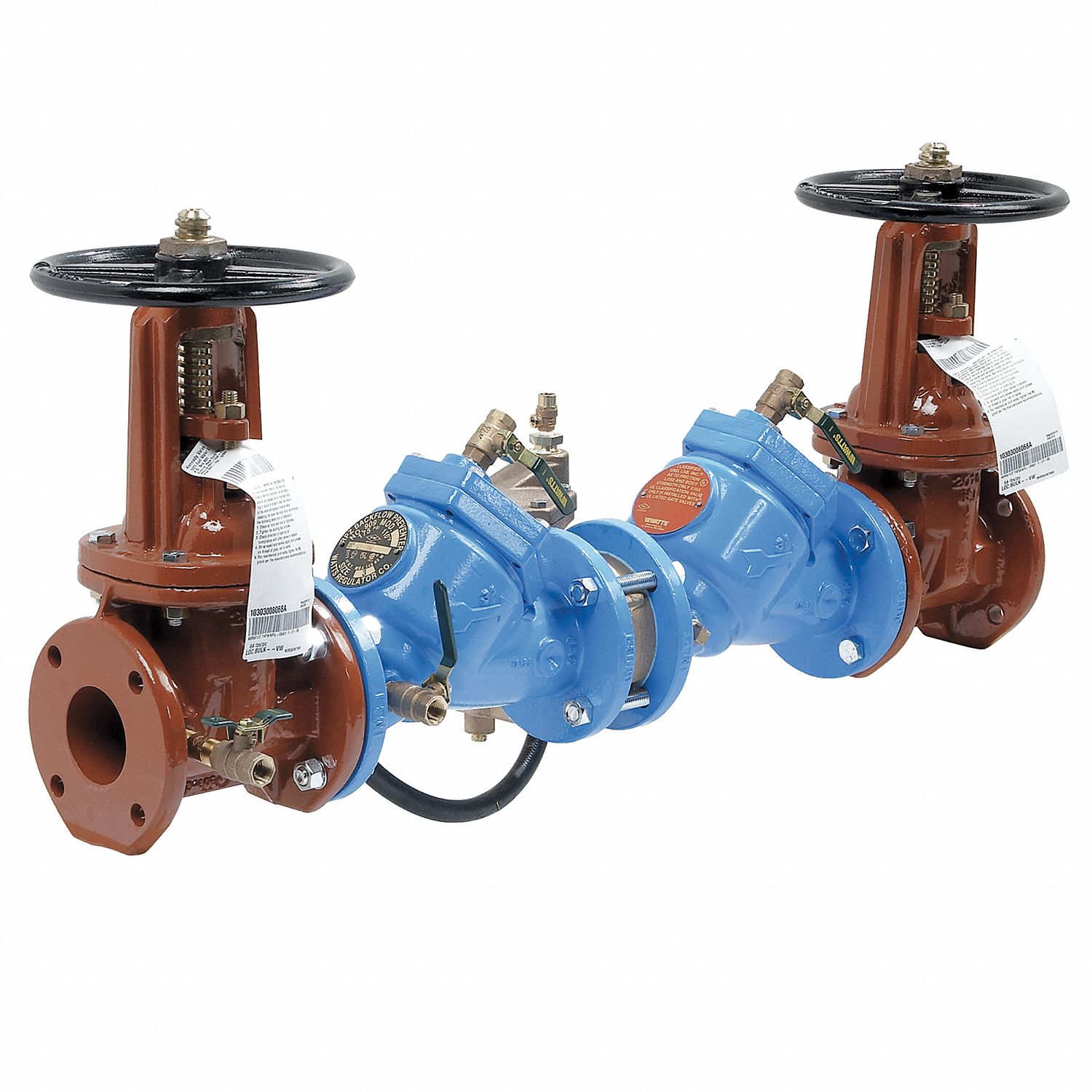 WATTS LF909 Large, 2 1/2 in, Reduced Pressure Zone Backflow Preventer