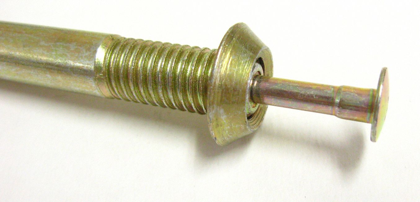 GRAINGER APPROVED DomeHead Hammer Drive Pin Anchor, 1 3/4 inL x 1/4 in