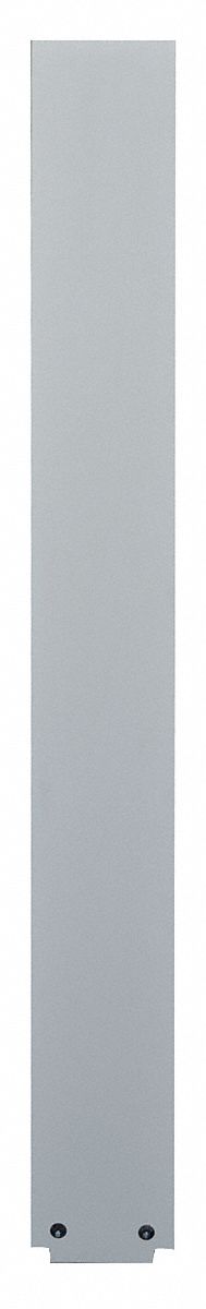 6 W X 82 H Global Steel 40-98870605-3000 Phenolic Pilaster wtih Trim Shoe Silver Gray 