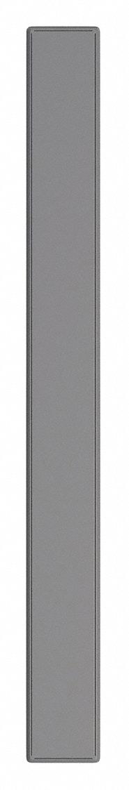 Partition Column: 70 in x 7 in x 1 1/4 in, Smooth Semi Gloss, Charcoal, Floor Anchored