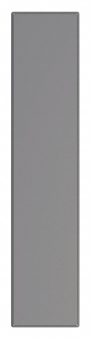 Partition Column: 82 in x 18 in x 1 1/4 in, Smooth Semi Gloss, Charcoal, Vandal-Resistant