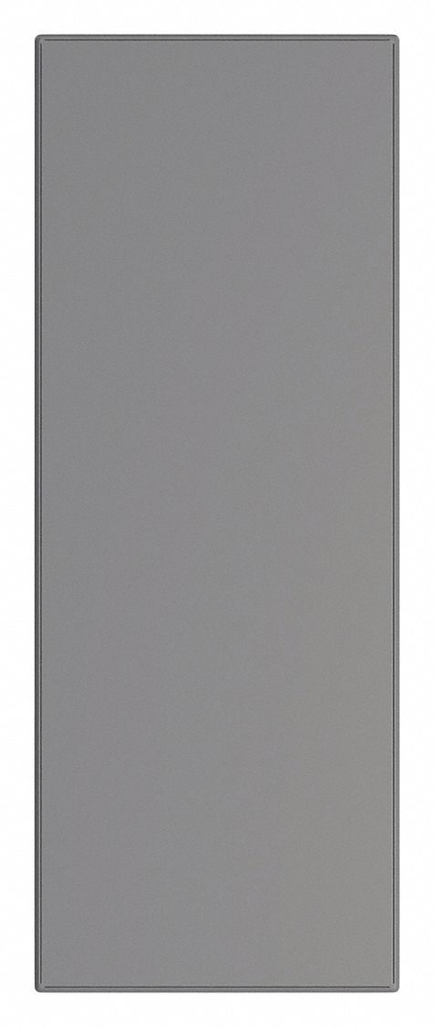 Partition Panel: 58 in x 22 in x 1 in, Smooth Semi Gloss, Charcoal, Vandal-Resistant